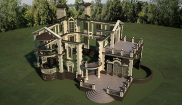 Облицовка фасадов дома натуральным камнем