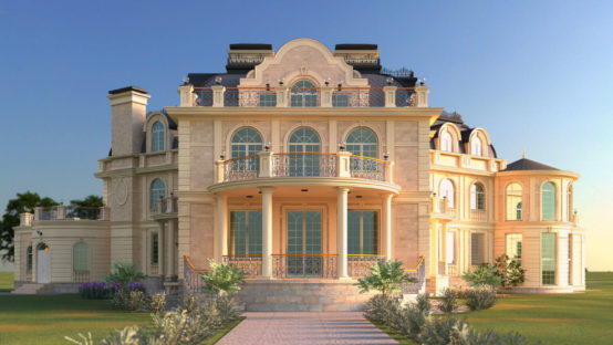 image for коттедж из кирпича Блессед Трефайл в стиле "Современная классика".