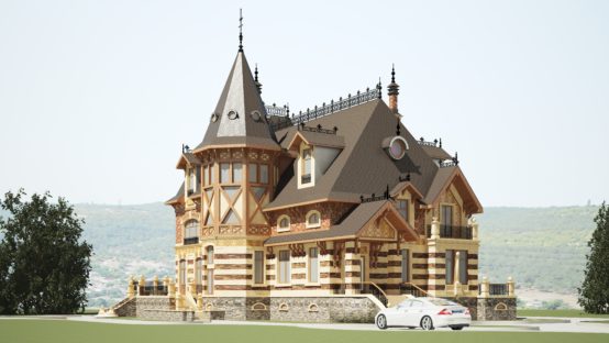 image for загородный дом из кирпича Ванесса д-Айи в «Нормандском стиле».